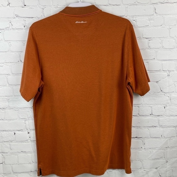 EDDIE BAUER Travex Polo Shirt Men’s Medium Short Sleeve Orange - Picture 2 of 9